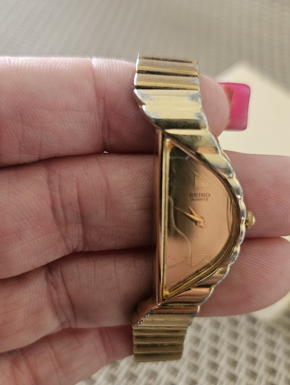 VINTAGE SEIKO Half Moon Ladies Watch, Read Description - Picture 5 of 6